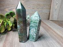 Load image into Gallery viewer, Moss Agate Tower