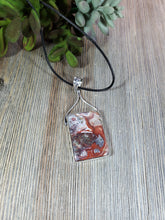 Load image into Gallery viewer, Square Brazilian Agate Pendant A4