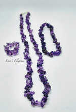 Load image into Gallery viewer, Amethyst Necklace, Ring and Bracelet