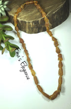 Load image into Gallery viewer, Raw Caramel Baltic Amber Necklace, Migraine, Pain, Inflammation
