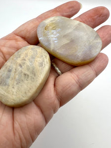 Blue Moonstone Palm Stones