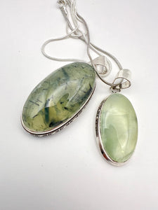 Prehnite Pendants