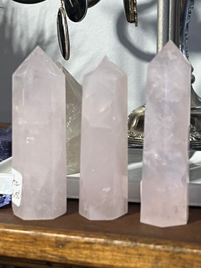 Rose quartz tower
