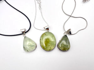 Prehnite Pendants