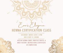 Load image into Gallery viewer, Henna Class