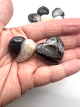 Load image into Gallery viewer, Black Agate Hearts