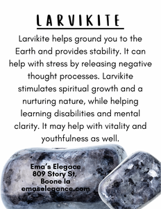 Larvikite pendant