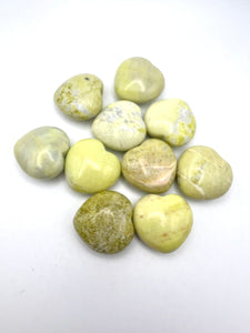 Serpentine Lemon Jade Hearts