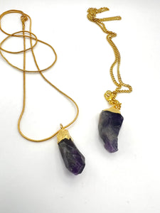 Amethyst Raw Pendant