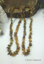 Load image into Gallery viewer, Green Chip Baltic Amber Necklace