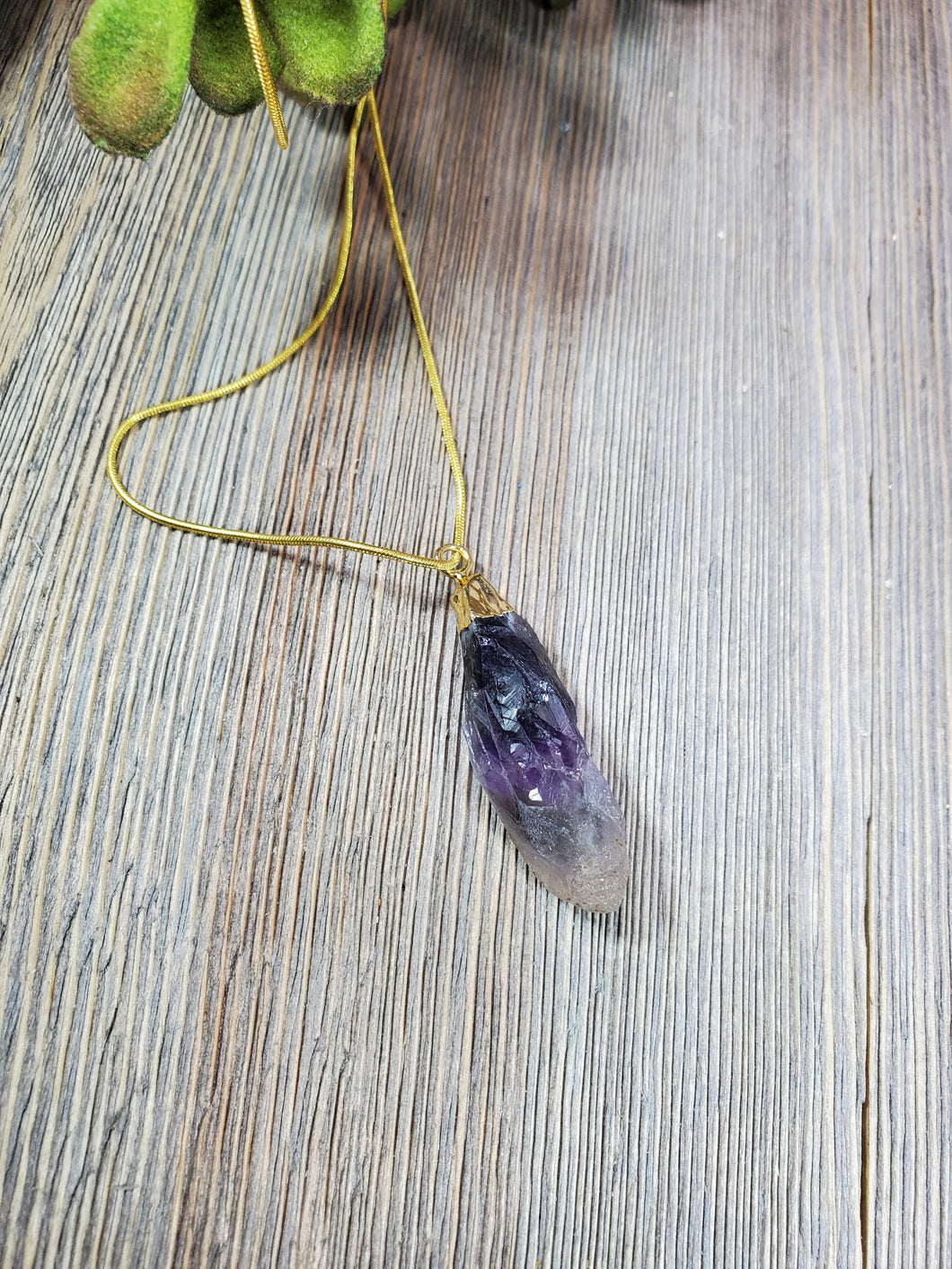 Amethyst Raw Pendant