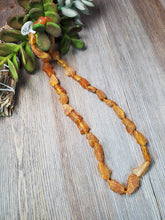 Load image into Gallery viewer, Raw Caramel Baltic Amber Necklace, Migraine, Pain, Inflammation