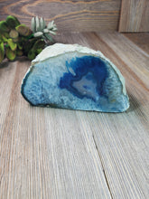 Load image into Gallery viewer, Blue Geode Candle Holder