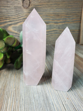 Rose quartz tower