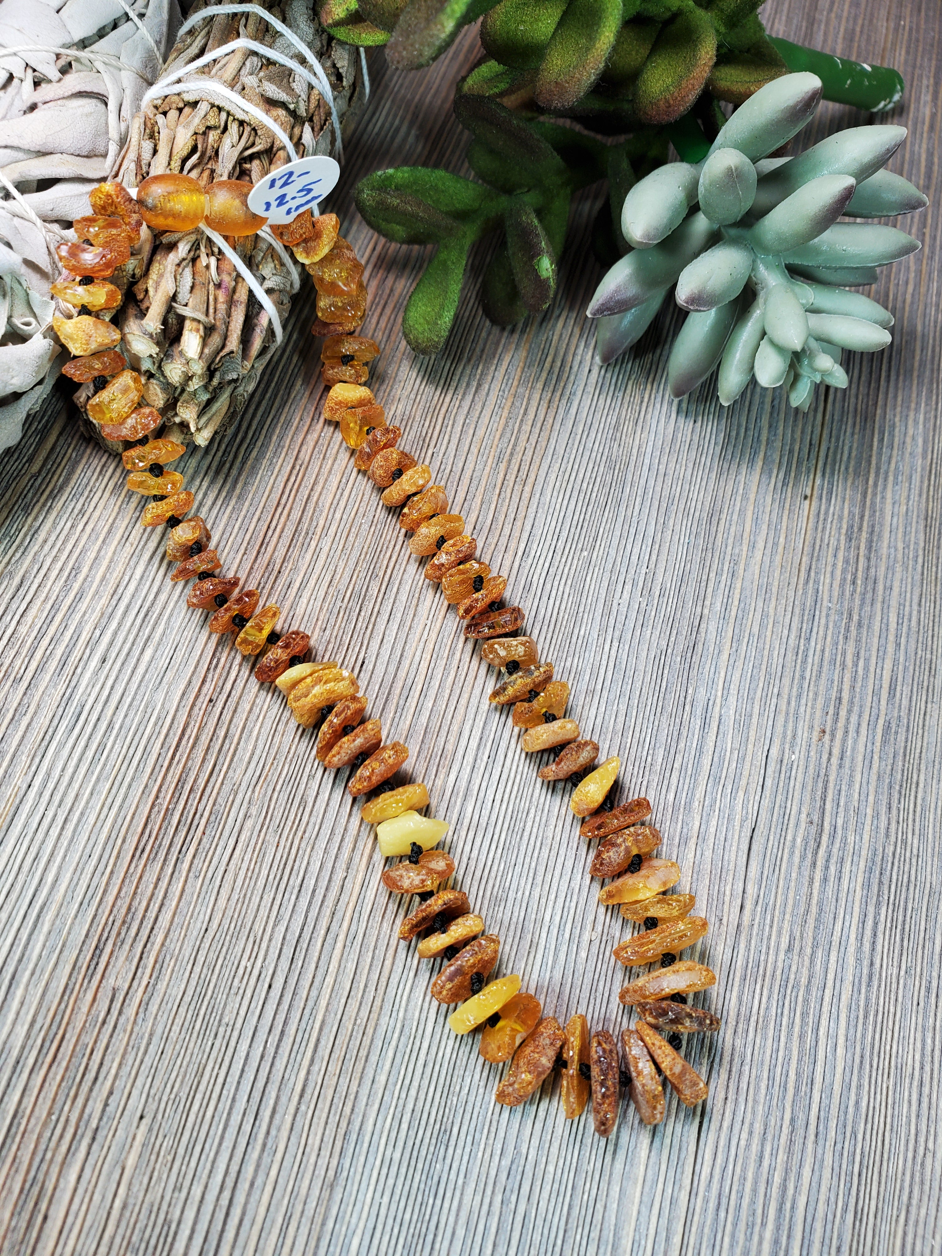 12 inch raw Baltic Amber