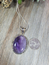 Load image into Gallery viewer, Amethyst Oval Pendant A2