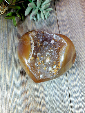 Druzy Agate Heart 18