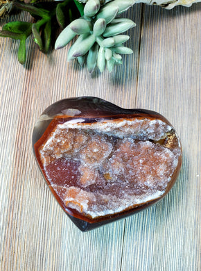 Druzy Agate Heart 11