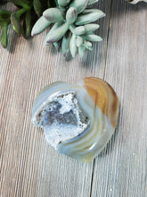 Load image into Gallery viewer, Druzy Agate Heart 5