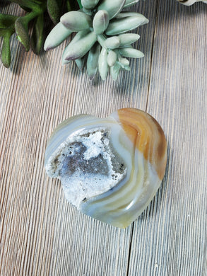 Druzy Agate Heart 5