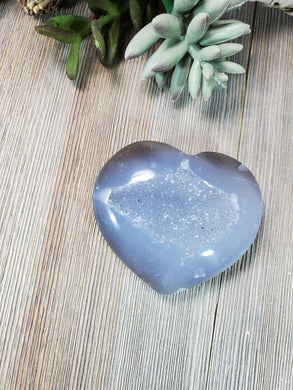 Druzy Agate Heart 15