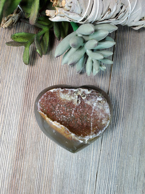 Druzy Heart 24