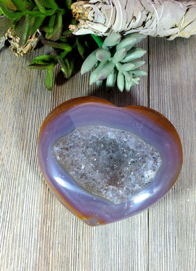 Druzy Agate Heart 34