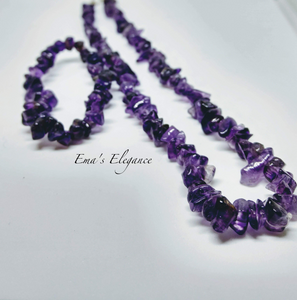 Amethyst Necklace, Ring and Bracelet