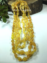 Load image into Gallery viewer, Raw Lemon Adult Baltic Amber Necklace, Pain &amp; Inflammation