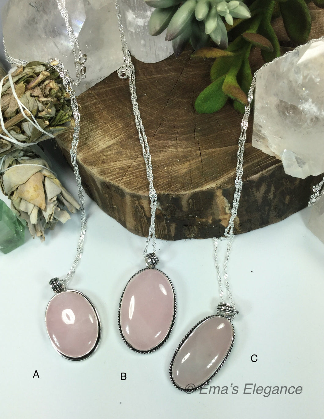 Rose Quartz Pendants
