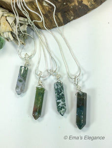 Tree Agate Pendants