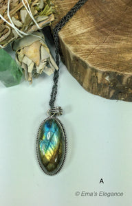 Large Labradorite Pendants